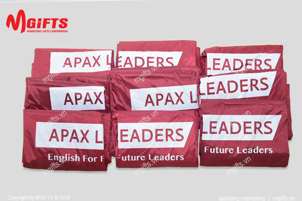 Áo mưa cánh dơi in logo Apax Leader